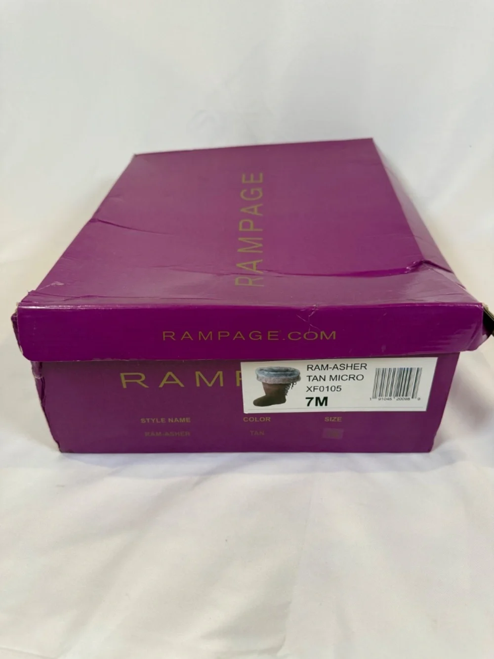 Rampage Ram-Asher Tan Faux Fur Winter Boots Women's 7M NIB